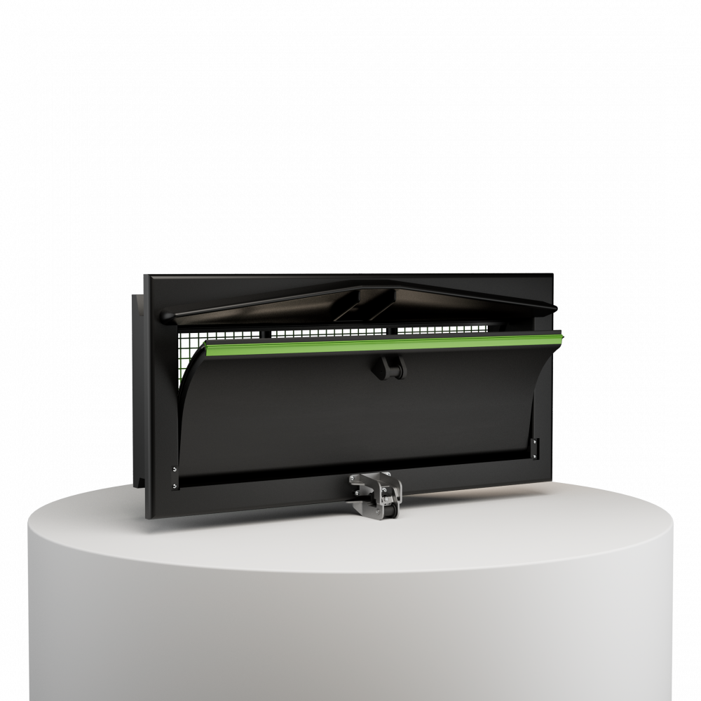 Fantura luchtinlaat wand - Zwart