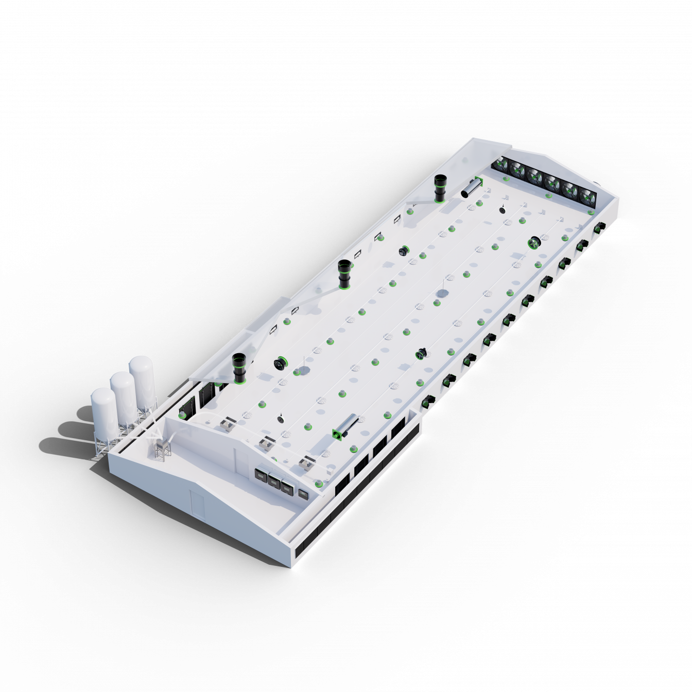 Bâtiment des poulets de chair